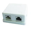 Розетка Cablexpert (NCAC-HS-SMB2) 2хRJ-45, Cat5Е, зовнішня, біла - 1
