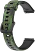 Ремінець BeCover Modern Style для Huawei Band 7/Honor Band 7 Black-Green (709447) - 2