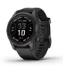 Смарт-годинник Garmin Fenix 7S Pro Sapphire Solar Carbon Gray Titanium with Black Silicone (010-02776-54) - 1