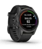Смарт-годинник Garmin Fenix 7S Pro Sapphire Solar Carbon Gray Titanium with Black Silicone (010-02776-54) - 3