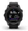 Смарт-годинник Garmin Fenix 7S Pro Sapphire Solar Carbon Gray Titanium with Black Silicone (010-02776-54) - 8