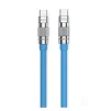 Кабель WK WDC-188 Wingle Series USB Type-C - USB Type-C (M/M), 1 м, 100 W, Blue (6941027632932) - 1