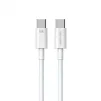 Кабель WK WDC-182 USB Type-C - USB Type-C (M/M), 1 м, 100 W, White (6941027632017) - 1
