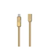 Кабель Remax RC-070th Gplex Lightning/microUSB/Type-C, 1м Gold (6954851267201) - 1