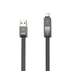 Кабель Remax RC-042t Strive Lightning/microUSB, 1м Black (6954851272939) - 1