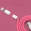 Кабель Remax RC-025t Gemini Lightning/microUSB, 1м Pink (6954851251286) - 2