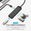 Концентратор Vention 4-Port с micro USB питанием 0.15M Black (TGKBB) - 3