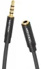 Удлинитель Vention AUX 3.5mm M - AUX 3.5mm F, 1.5m, Black (BHBBG) - 3