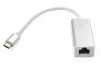 Адаптер Vinga USB Type-C - RJ-45 (M/F) Silver (VCPATC2GBLNS) - 1