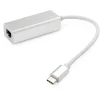 Адаптер Vinga USB Type-C - RJ-45 (M/F) Silver (VCPATC2GBLNS) - 2
