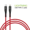 Кабель Intaleo CBRNYTL1 USB-C-Lightning 1.2м Red (1283126504129) - 1