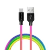 Кабель ColorWay USB-USB Type-C, 2.4А, 1м, Multicolor (CW-CBUC018-MC) - 1