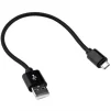Кабель Dengos USB-microUSB 0.25м Black (NTK-M-SHRT-BLACK) - 1