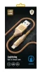 Кабель Luxe Cube Armored USB-Lightning, 1м, золотий (8886668670012) - 4
