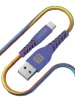 Кабель Luxe Cube Kevlar USB-microUSB, 1.2м, радуга (8886668686259) - 1
