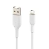 Кабель Belkin PVC USB - Lightning, 0.15 м White (CAA001BT0MWH) - 2