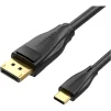 Кабель Vention DisplayPort - USB Type-C (M/M), 2 м, Black (CGYBH) - 1