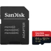 Карта памяти MicroSDXC 64GB UHS-I U3 R200/W90MB/s SanDisk Extreme Pro V30 + SD-адаптер (SDSQXCU-064G-GN6MA) - 1