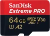 Карта памяти MicroSDXC 64GB UHS-I U3 R200/W90MB/s SanDisk Extreme Pro V30 + SD-адаптер (SDSQXCU-064G-GN6MA) - 2