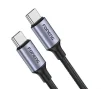 Кабель Foneng X95 Metal Head Braided Cable USB-C - USB-C 60W 1.2м Black (X95-CA-TCTC) - 1