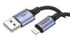 Кабель Foneng X95 Metal Head Braided Cable (3A) USB - Lightning 1.2м Black (X95-CA-IP) - 1