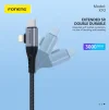 Кабель Foneng X92 4-in-1 (60W) USB/USB-C - USB-C/Lightning 1м Black (X92-CA-FIO) - 6