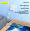 Мережевий зарядний пристрій Foneng EU50 PD35W Fast Charger (2USBх3A) White (EU50-CH) - 2