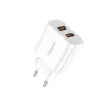 Мережевий зарядний пристрій Foneng EU45 Dual USB Charger (2USBх2.4A) White (EU45-CH-TC) + кабель USB Type C - 1