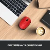 Мишка бездротова Logitech M171 (910-004641) Red/Black USB - 5