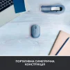 Мишка бездротова Logitech M171 Blue/Grey (910-006866) - 6