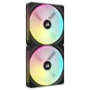 Вентилятор Corsair iCUE Link QX140 RGB PWM PC Fans Starter Kit with iCUE Link System Hub (CO-9051004-WW) - 2