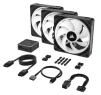 Вентилятор Corsair iCUE Link QX120 RGB PWM PC Fans Starter Kit with iCUE Link System Hub (CO-9051002-WW) - 8