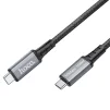 Кабель Hoco US01 USB Type-C - USB Type-C (10Gbps), 100W, 1.8 м, Black (US0118B) - 3