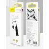 Адаптер Baseus L52 Lightning - Lightning + Lightning Audio + 3.5 мм (M/F+F+F), 0.1 м, чорний (CALL52-01) - 3