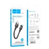 Кабель Hoco U107 USB - Type-C V 2.0 (M/F), 0.1 м, черный (U107U2CB) - 3