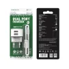 Мережевий зарядний пристрій Borofone BA23A Brilliant (2USB, 2.4А) White (BA23ACW) + кабель Type-C - 3