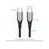 Кабель Vention USB Type-C - USB Type-C (M/M), 1.5 м, Grey (TAEHG) - 2