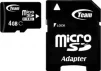 Карта памяти MicroSDHC 4GB Class 10 Team + SD-adapter (TUSDH4GCL1003) - 1