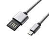 Кабель Grand-X USB-microUSB 1м, Grey/Black (FM02) - 1