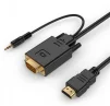 Кабель Cablexpert (A-HDMI-VGA-03-6) HDMI-VGA-3.5мм, 1.8м - 1