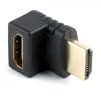 Адаптер Cablexpert HDMI - HDMI, M/F, Г-подібний, чорний (A-HDMI270-FML) пакет - 1