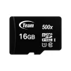 Карта памяти MicroSDHC 16GB UHS-I Class 10 Team Black + SD-adapter (TUSDH16GCL10U03) - 2
