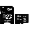 Карта памяти MicroSDHC 32GB UHS-I Class 10 Team Black + SD-adapter (TUSDH32GCL10U03) - 1