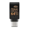 Флеш-накопитель USB3.1 64GB OTG Type-C Team M181 Black (TM181364GB01) - 1