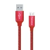 Кабель ColorWay USB-MicroUSB, 2.4А, 2м Red (CW-CBUM009-RD) - 1