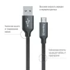 Кабель ColorWay USB-MicroUSB, 1м Black (CW-CBUM002-BK) - 2