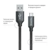 Кабель ColorWay USB-USB Type-C, 1м Black (CW-CBUC003-BK) - 2