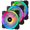 Комплект вентиляторов CORSAIR LL120 Dual Light Loop RGB LED с Lightining Node Pro 3-Pack (CO-9050072-WW) - 1