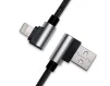 Кабель REAL-EL Premium USB2.0 AM-Lightning 1m, чорний - 2