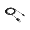 Кабель Canyon USB - MicroUSB 1м, Black (CNE-USBM1B) - 1